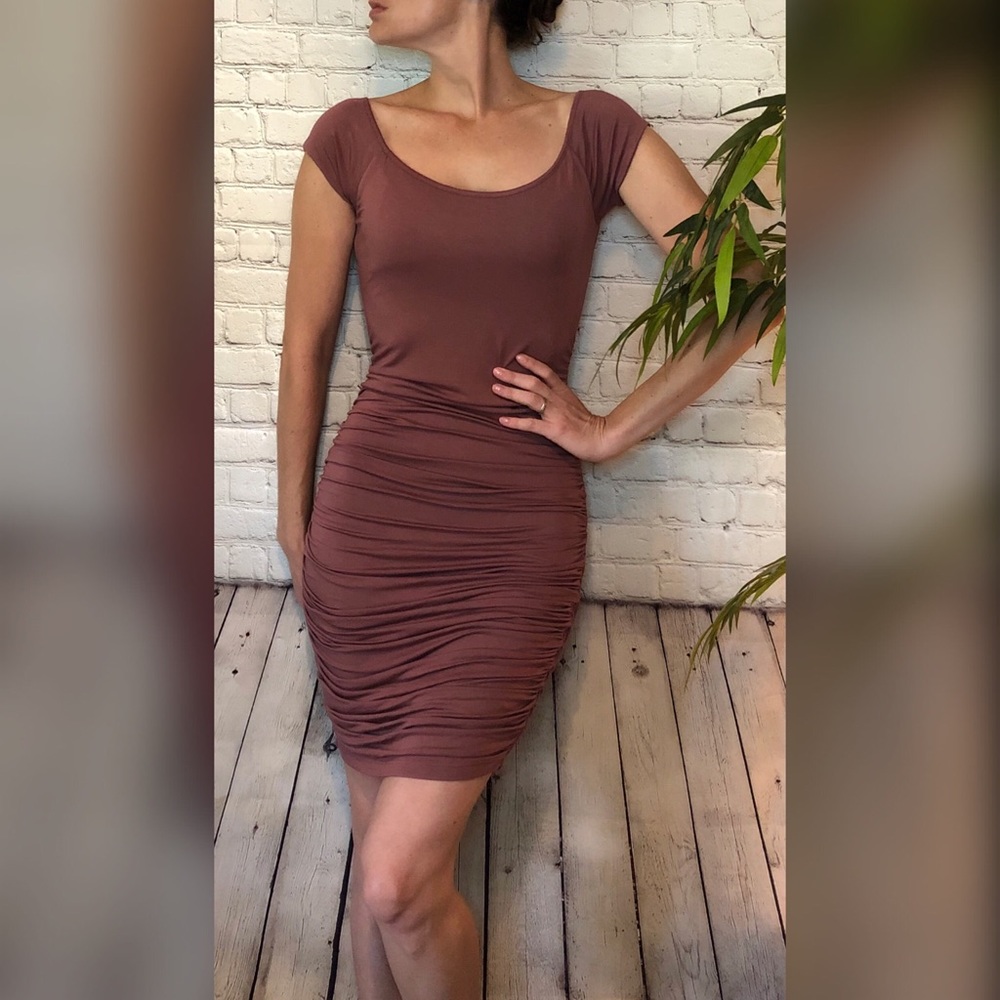 Boston Proper Ruched Cocktail Dress